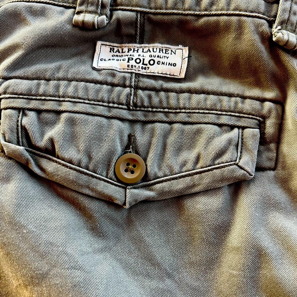 Polo Ralph Lauren Men's Size 34 Navy Cargo Shorts Relaxed Fit Utility Work 2006